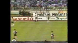 Prvenstvo Jugoslavije 198081  Partizan  Hajduk [upl. by Katusha]