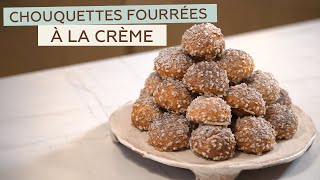 Chouquettes à la crème légère vanille  Yann Couvreur [upl. by Larrabee]