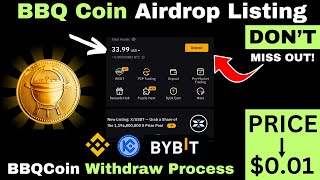 BBQ Coin Airdrop Withdrawal StepbyStep Process  BBQCoin Airdrop Update  Upcoming Listing Date [upl. by Picco]