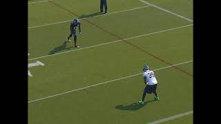 Brandon Browner 1on1 man to man reps for the Seattle Seahawks [upl. by Ahsote]