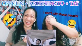 OFFGUN FUN NIGHT FUNNY MOMENTS PT 1  Reaction video eng sub [upl. by Emyam]