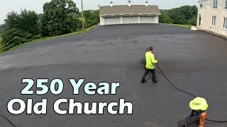 Professionally Sealcoating a 250 Year Old Church [upl. by Madaih]