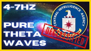 47hz PURE Theta Waves  CIA Hemi Sync  WONDERFUL Brain Stimulation  Binaural Beats [upl. by Arlie]