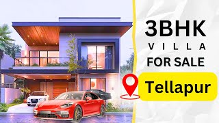 3bhk G1 villa for sale in Tellapur Hyderabad Gachibowli  resaleproperties [upl. by Baler]