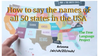 How to correctly pronounce all of the 50 states in the United States  Learn English ❤ [upl. by Afinom251]