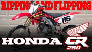 I Got to RIP This CR250 And Turned a PROFIT 2002 Honda CR250 Dirtbike Flip [upl. by Auqinom]