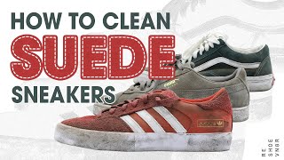 How To Clean Your Suede Sneakers  The BEST Way [upl. by Zeuqram]