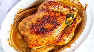 Perfectly Roasted Whole Chicken Recipe [upl. by Frantz332]