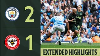 Manchester City 21 Brentford  Extended Premier League Highlights [upl. by Finley]