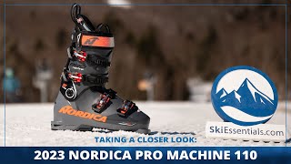 2023 Nordica Pro Machine 110 Ski Boots Short Review with SkiEssentialscom [upl. by Chansoo]