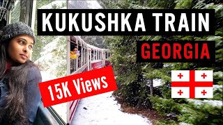 KUKUSHKA Train Ride Georgia  Train from Borjomi to Bakuriani 🚊 2021 [upl. by Giwdul694]