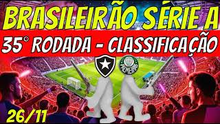 SENSACIONAL CONFRONTOS E TABELA DE CLASSIFICAÇÃO ATUALIZADA HOJE [upl. by Sirraf628]