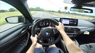 2022 BMW M5 CS POV Drive Impressions and ASMR [upl. by Ahsinnek81]