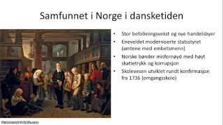 Norsk tidlig moderne tid 15361814  Oversikt [upl. by Asirrak467]