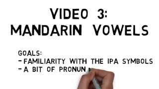 Mandarin Chinese Pronunciation Video 3 Mandarins Vowels [upl. by Kial]