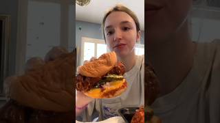 Spicy Daves Hot Chicken Mukbang  Loaded Chicken Sandwich chickentenders amp Pickles Feast [upl. by Annairol]