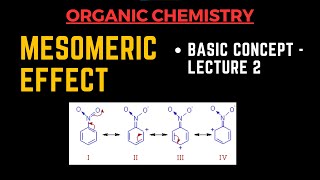 Mesomeric Effect  Basic Concept Lecture 2  Organic Chemistry By Muneeb [upl. by Aicul1]