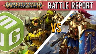 Ironjawz vs Stormcast Eternals Age of Sigmar Battle Report Ep 31 [upl. by Ylesara]