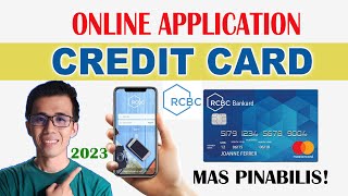 PAANO KUMUHA NG CREDIT CARD SA RCBC ONLINE  ONLINE RCBC CREDIT CARD APPLICATION  TAGALOG TIPS 2023 [upl. by Arob]