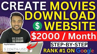 How to Create Movies Downloading Website  Earn Money Online from Copy Paste Work in 2022 [upl. by Lledroc583]