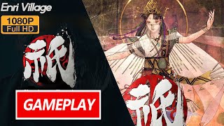 KunitsuGami Path of the Goddess Part 08 Enri Village  Gameplay Walkthrough FULL HD 60fps [upl. by Roberts628]