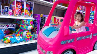 Barbie DREAM Camper crashed into TARGET  All of Oaks FAVORiTE SHOPPiNG Videos [upl. by Latsyrhc]