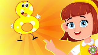 Numbers Song  Number 8  Nursery Rhymes for Kids  Bindis Music amp Rhymes [upl. by Cherish]