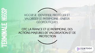 TERMINALE HGGSP La France et le patrimoine des actions majeures de valorisation et de protection [upl. by Tnomed490]