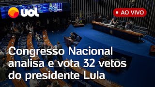 Congresso analisa 32 vetos do presidente Lula incluindo saidinha de presos apostas esportivas e [upl. by Ahsiket]