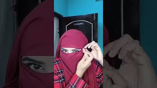 New hijab style with niqab hijaab niqab trending 🥰🎀 [upl. by Llertnom]