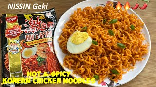 Nissin Geki Hot amp Spicy Korean Chicken Noodles  Nissin Geki Korean Noodles  Nissin Geki [upl. by Smith662]