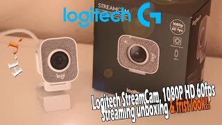 Logitech StreamCam 1080P HD 60fps Streaming unboxing amp frist look [upl. by Ainos653]