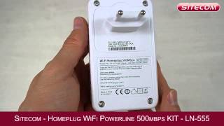 Sitecom Homeplug LN555 Internet wireless in ogni stanza tramite la rete Powerline [upl. by Rebmaed]