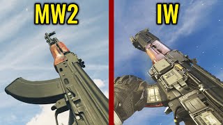 COD MW2 2022 vs INFINITE Warfare  Weapons Comparison [upl. by Rett920]