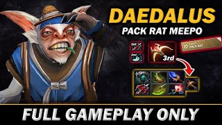 DL Dagger 3rd item DAEDALUS PackRat with Daedalus all meepo get CritAttack  Meepo Gameplay825 [upl. by Murton]