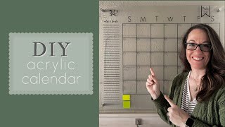 How to make an acrylic plexiglass wall calendar  DIY Tutorial [upl. by Akihdar]