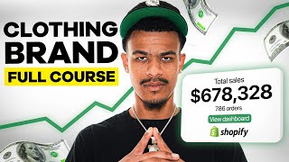 Full Clothing Brand Course 2 Hour FREE Guide [upl. by Eelir508]