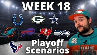 The Teams That Can Still Make the NFL Playoffs in Week 18 Playoff Scenarios [upl. by Oiromed]