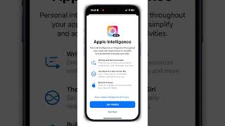 Joining Apple Intelligence iOS 181 waitlist ios iphone appleintelligence [upl. by Earehc]