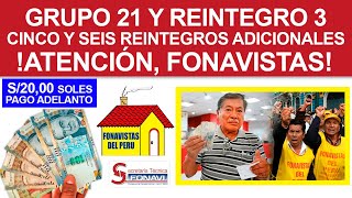 Devolución Fonavi para Grupo 21 y Reintegro 3 entre cinco y seis reintegros adicionales  Comunicado [upl. by Nylsoj]