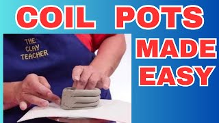 Making a Simple Clay Coil Pot  Teaching Clay to Elementary Students  Episode 8  Part 1 [upl. by Meg337]