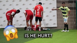 DID HE GET HURT IN INDOOR SOCCER GAME   Astro FC vs Annapolis FC [upl. by Ait]