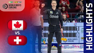 CANADA v SWITZERLAND  Semifinal  BKT Tires amp OK Tire World Mens Curling Championship 2023 [upl. by Axela]