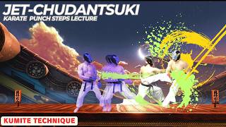 JetChudantsuki  How to set up an attack  Karate punch with 2step motion [upl. by Aivekahs]