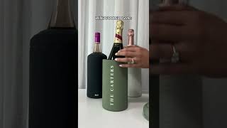 ASMR Personalised Wine Cooler Edition 🍻 winecooler personalised wine giftsforher [upl. by Ecertak967]