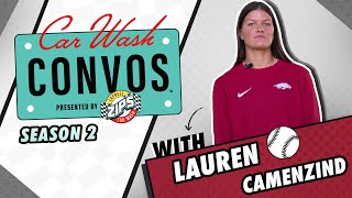 Car Wash Convos™ Season 2 Episode 17 Lauren Camenzind  Catcher Razorbacks® Softball [upl. by Linson580]