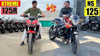 Best 125cc Motorcycle in India 2024 Xtreme 125R vs Pulsar NS 125 [upl. by Aiykan]