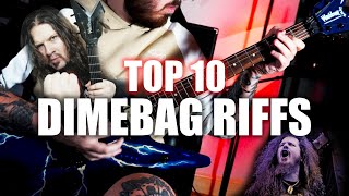 TOP 10 DIMEBAG RIFFS [upl. by Rozalin]