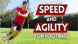 Football FITNESS TRAINING with Agility Poles for SOCCER PLAYERS 😎⚡ 5 Drills [upl. by Driscoll]