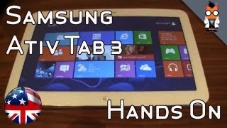 Samsung ATIV Tab 3 Hands On  Worlds thinnest Windows 8 Tablet [upl. by Martinsen243]